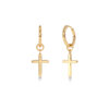 Edblad Spirit Cross Hoops Gold