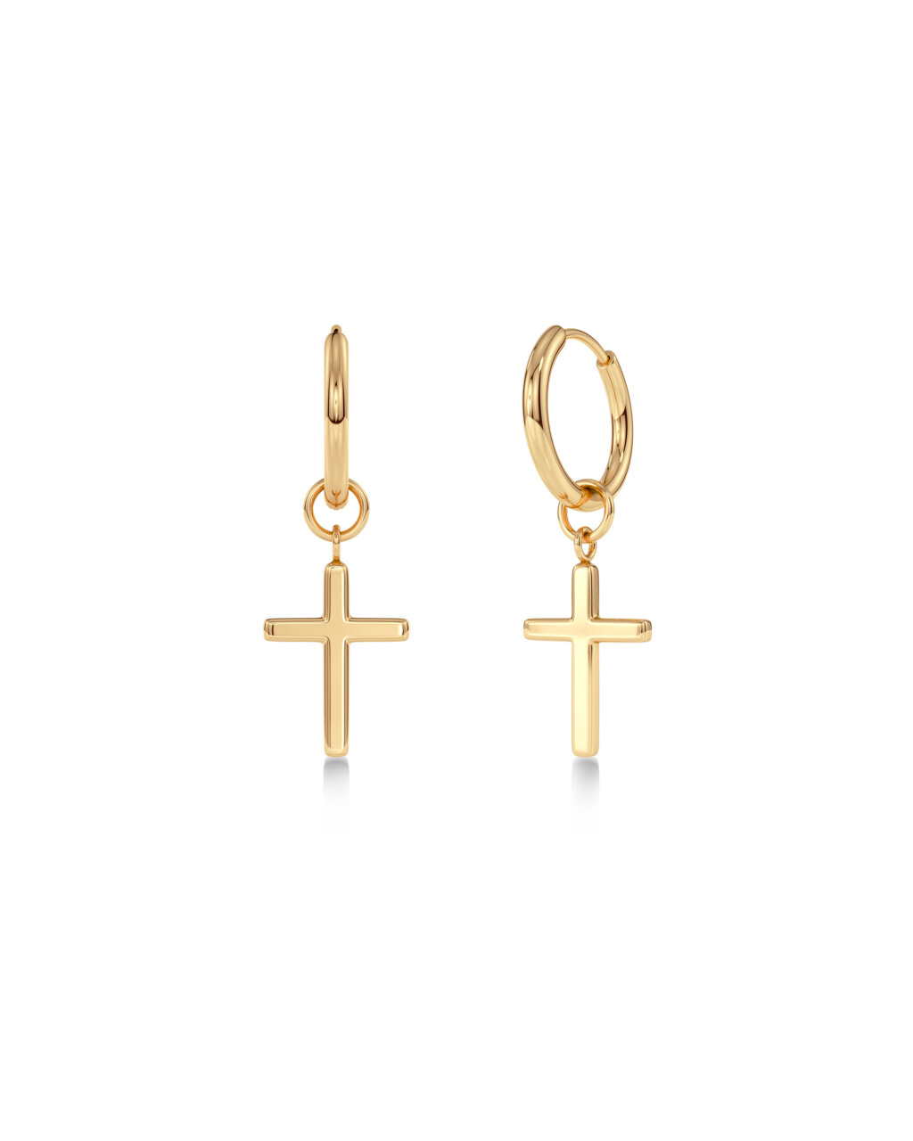 Edblad Spirit Cross Hoops Gold