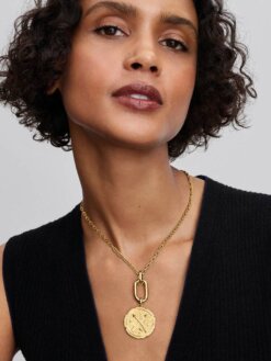 Pandora medaljongberlock korsade pilar i guld