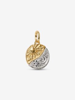 Pandora Sol och Måne medaljongberlock i 14K guldplätering