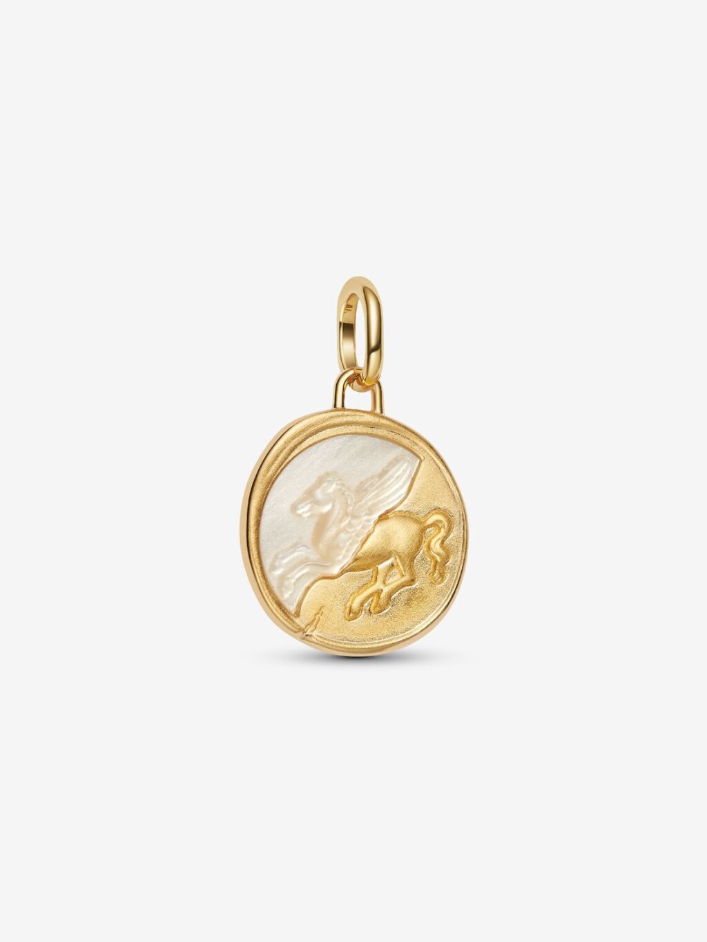 Pandora Pegasus medaljongberlock i sterlingsilver och guld
