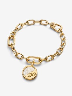 Pandora Pegasus medaljongberlock i sterlingsilver och guld