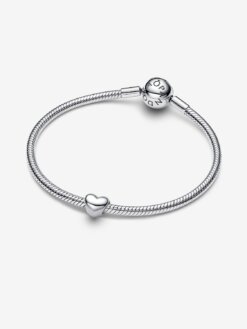 Pandora Hjärtformad Miniberlock i polerat sterlingsilver