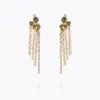 Amy Earrings Black Golden Combo