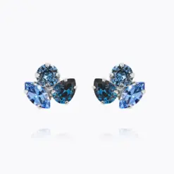 Ana Earrings Denimblue Combo Rhodium