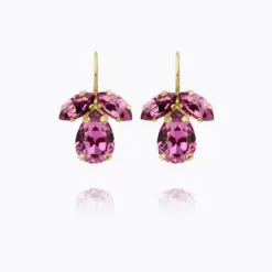 Petite Timo Earrings Dark Rose