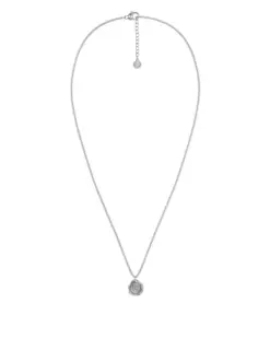 Närbild på Holly Necklace S Steel sigillhänge i rostfritt stål