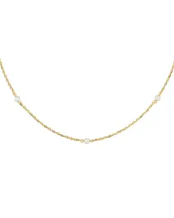 Edblad Lilo Necklace Gold guldpläterat pärlhalsband med minipärlor
