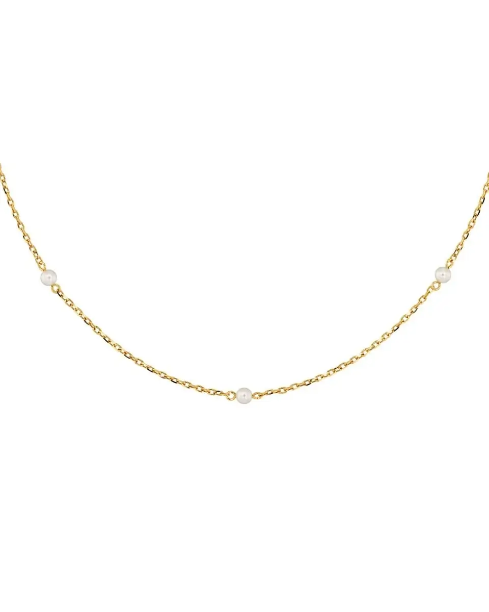 Edblad Lilo Necklace Gold guldpläterat pärlhalsband med minipärlor