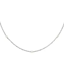 Edblad Lilo Necklace Steel rostfritt pärlhalsband med minipärlor