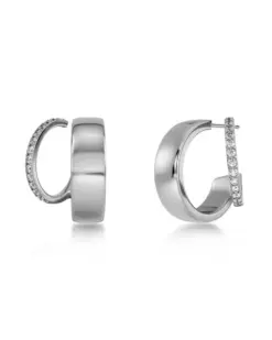 Edblad Plié Hoops Double Steel – dubbel hoop i rostfritt stål