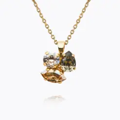 Ana Necklace Black Golden Combo Gold