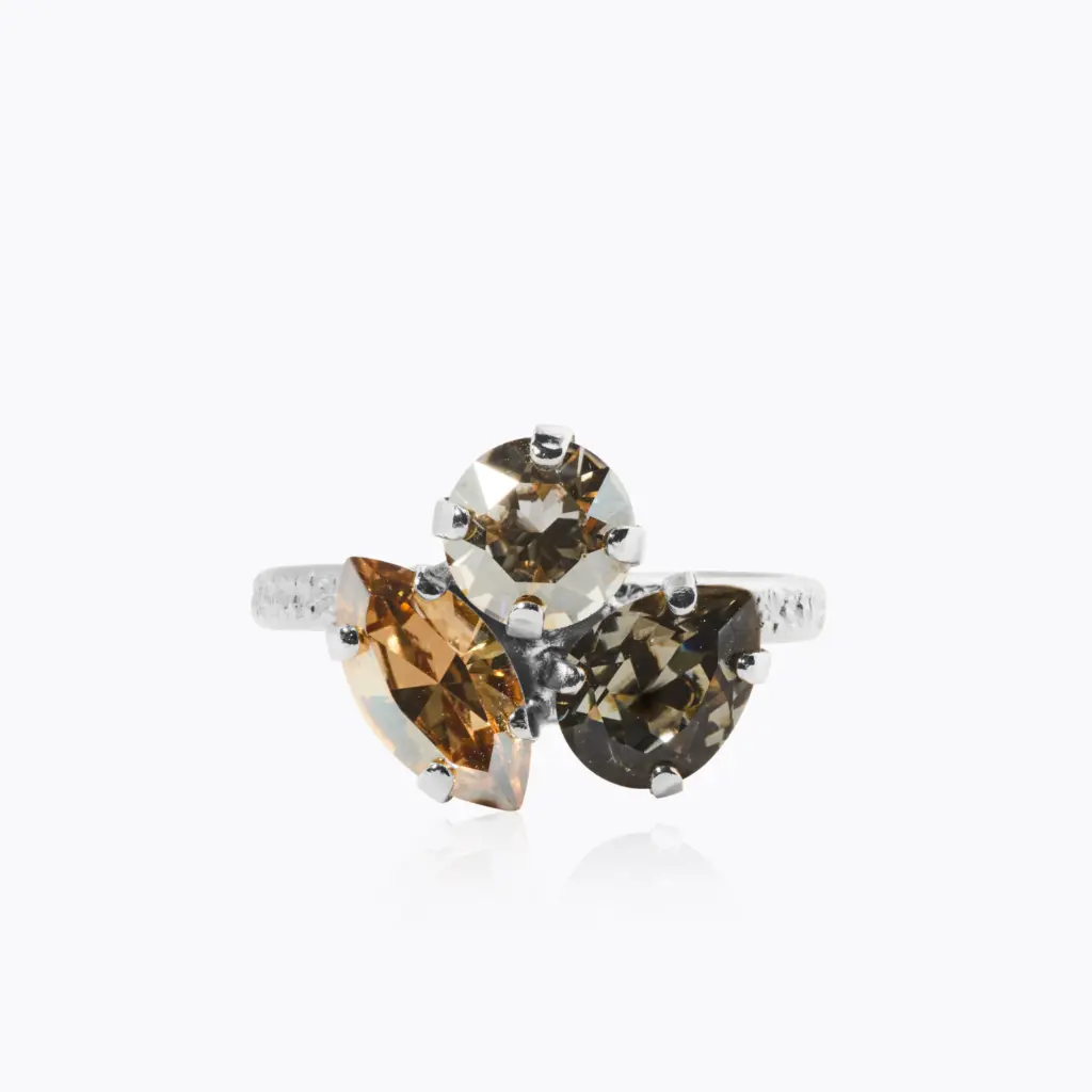 Ana Ring Black Golden Combo