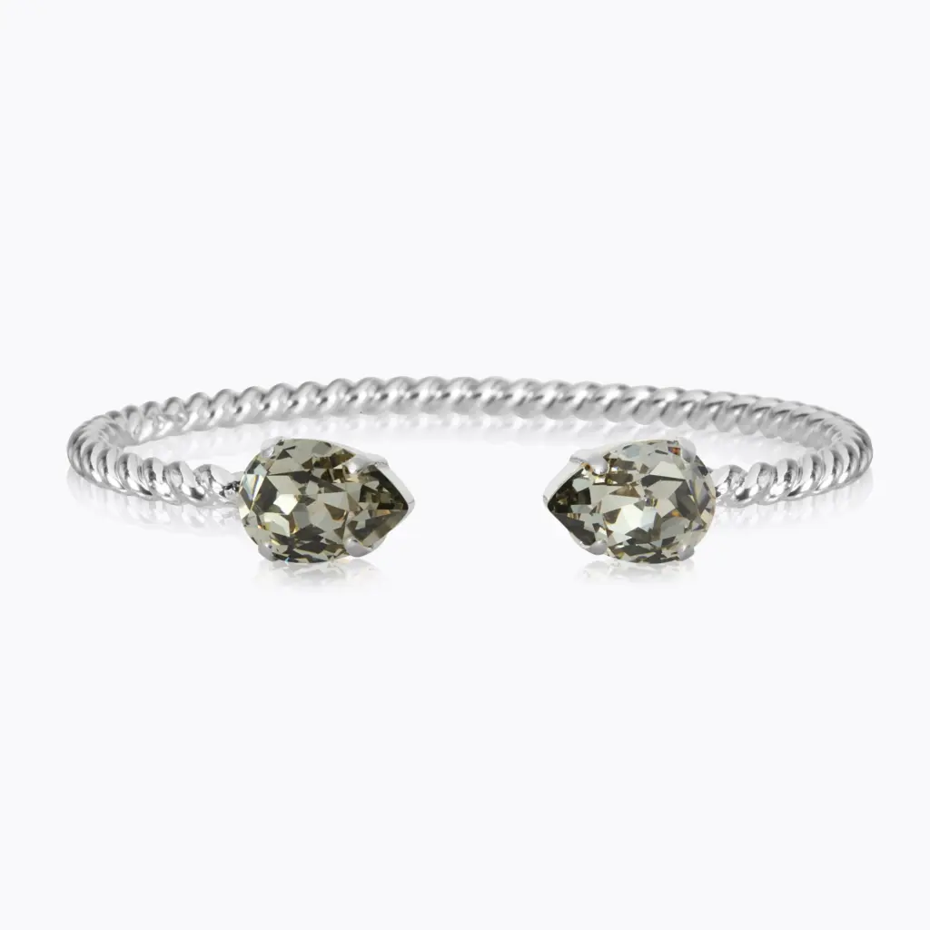 Drop bracelet med svarta kristaller Caroline Svedbom