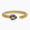 Classic Rope Bracelet Black Diamond med svart kristall