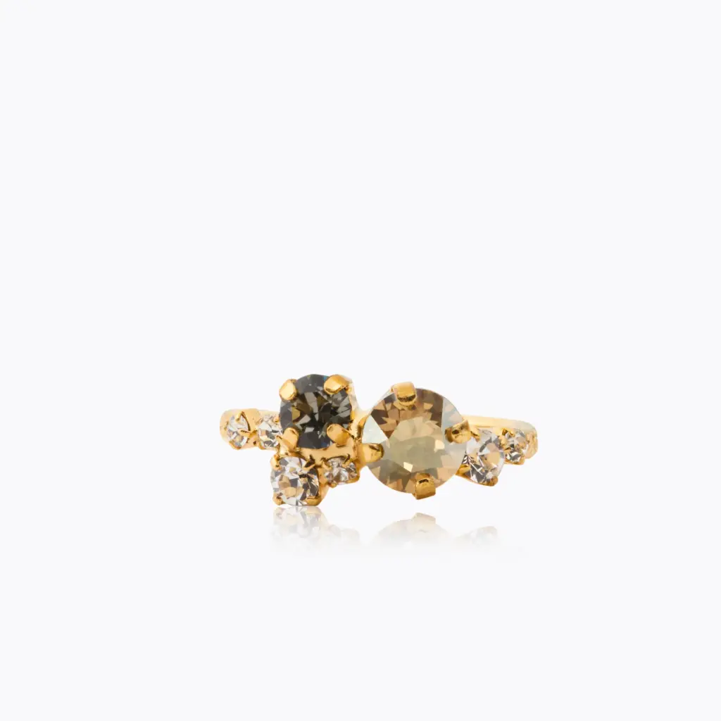 Stardust Ring Black Golden Combo Golden