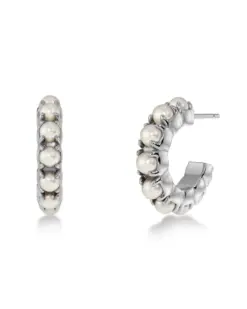 Edblad Lilo Hoops S Steel – stilrena silverfärgade hoops