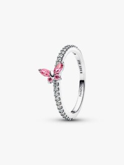 Pandora Glittrande ring med fjäril i sterlingsilver