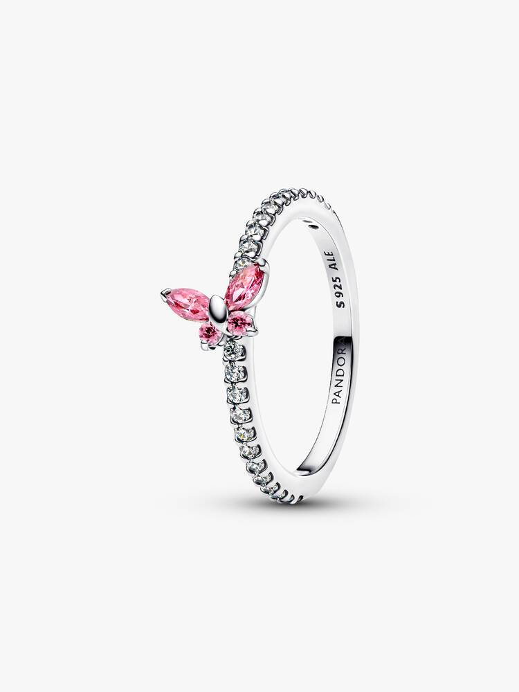 Pandora Glittrande ring med fjäril i sterlingsilver