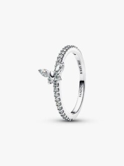 Pandora Glittrande ring med fjäril i sterlingsilver