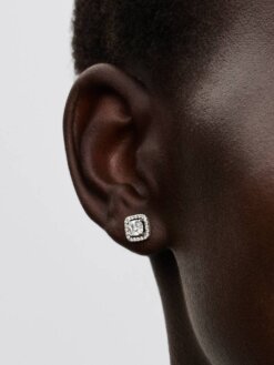 Pandora square halo stud earrings 293551C02 klara zirkonior