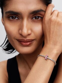 Pandora Berlock med rosa rosett 794253C01 sterlingsilver