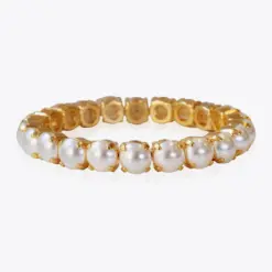 Caroline Svedbom Gia Bracelet Pearl rostfritt stål guldfinish