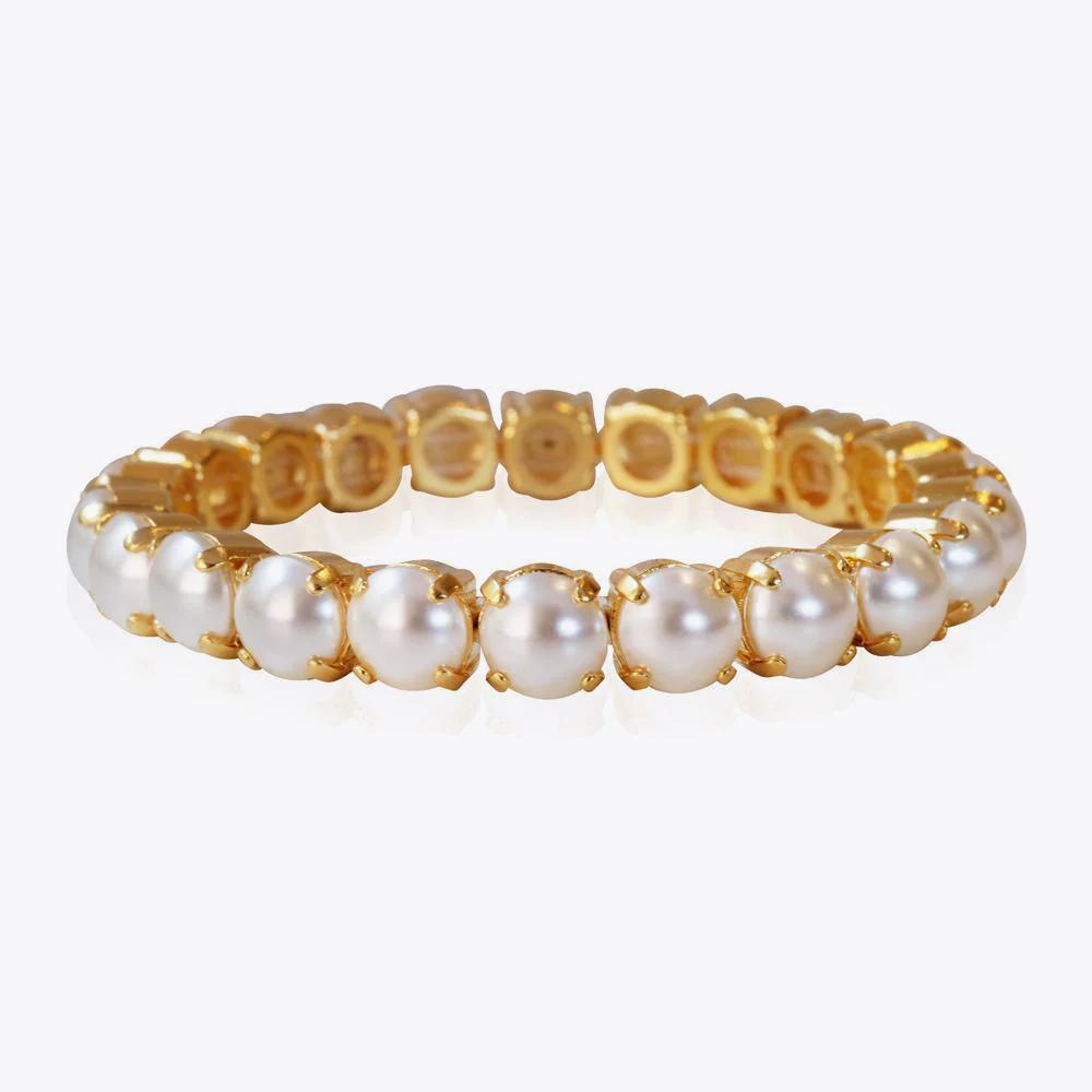 Caroline Svedbom Gia Bracelet Pearl rostfritt stål guldfinish
