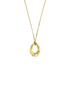 Helix Necklace S Gold – stilfullt guldhalsband med rundad kedja