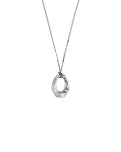 Helix Necklace S Steel – elegant silverhalsband med fin kedja