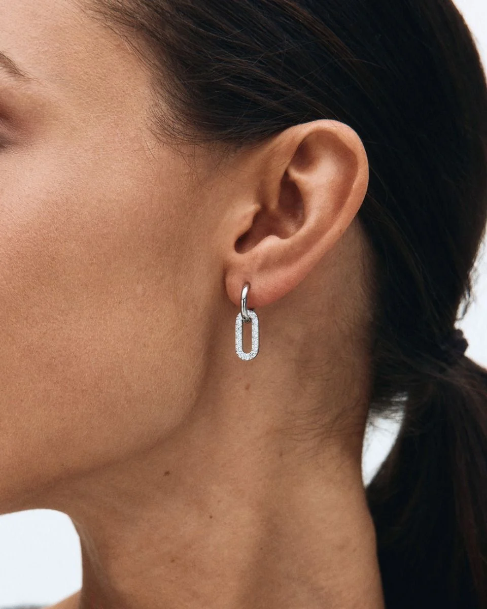 Edblad Inez örhängen stål detalj cubic zirkonia