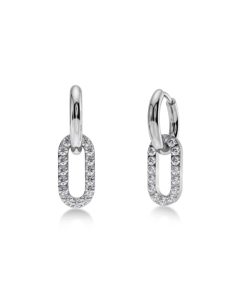 Edblad Inez Earrings Steel rostfritt stål med cubic zirkonia