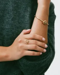 Profilvy Edblad Infinity Knot Ring S Gold stålring guldplätering