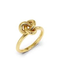 Edblad Infinity Knot Ring S Gold – närbild knutdesign