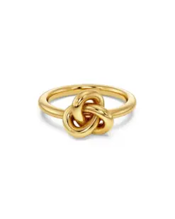 Edblad Infinity Knot Ring S Gold – ring på hand guldton