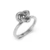 Edblad Infinity Knot Ring S Steel närbild knutdesign