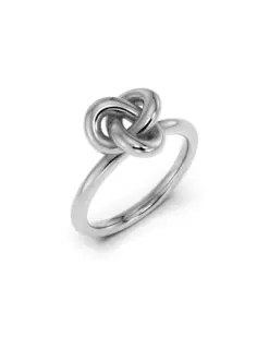 Edblad Infinity Knot Ring S Steel närbild knutdesign