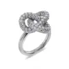 Profilvy Edblad Infinity Knot Sparkle Ring L Steel glittrande ring
