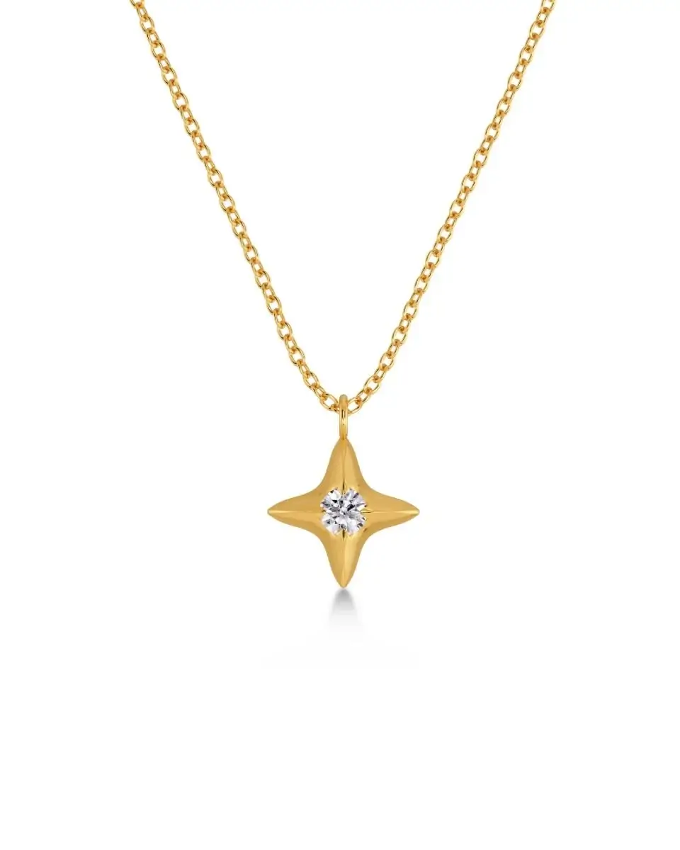 Edblad Stellar Necklace Gold guldpläterat stjärnhalsband med sten