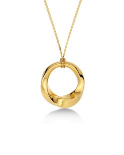 Edblad Helix Necklace L Gold – elegant guldhalsband med större kedja i guldfinish