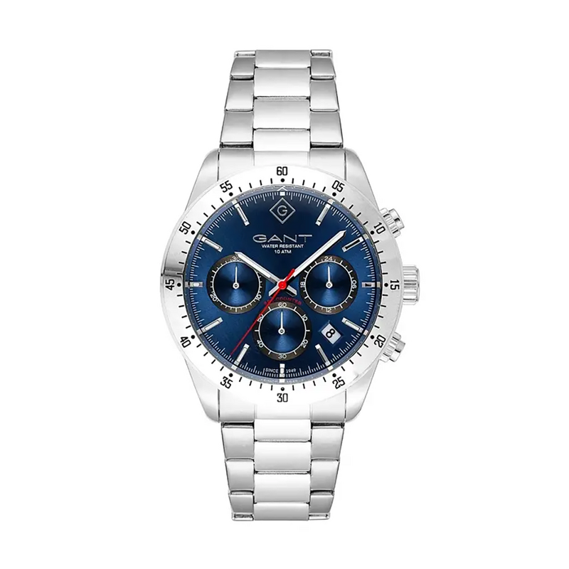 GANT Greenfield Blå – elegant armbandsur med blå urtavla och stållänk