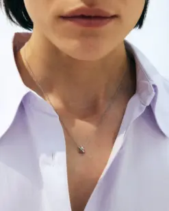 Alexa kort halsband i stål från Edblad – minimalistiskt designhängsmycke