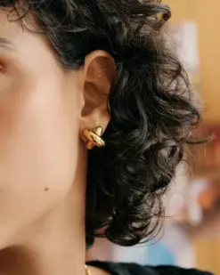 Alexa studs i guld från Edblad – eleganta stiftörhängen