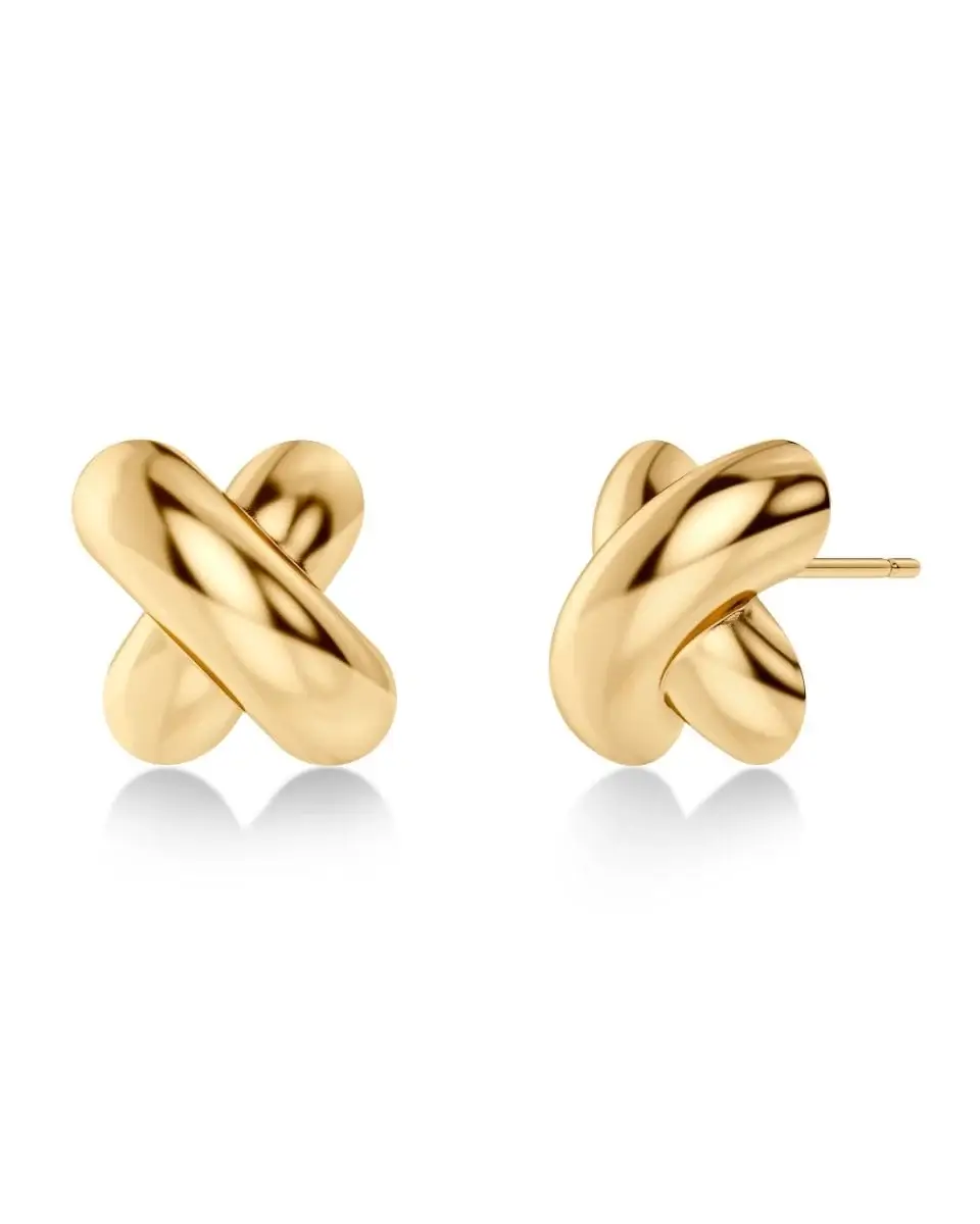 Edblad Alexa Studs L Gold – stora guldpläterade örhängen