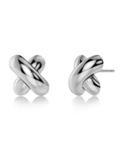 Edblad Alexa Studs L Steel – stora rostfria stålörhängen