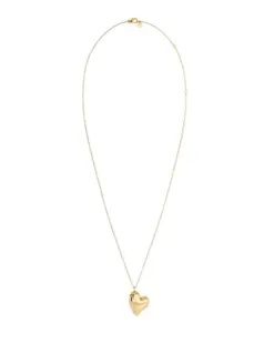 Detaljbild av guldpläterat längre halsband med minimalistiskt hänge