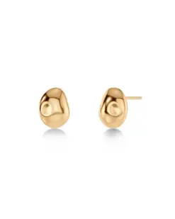 Edblad Leora Studs Gold – eleganta guldpläterade studsörhängen