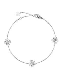 Edblad Lucky Mini Bracelet Multi Steel – armband i rostfritt stål med fem stiliserade fyrklöver