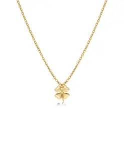 Edblad Lucky Mini Necklace Gold – elegant guldpläterat halsband med fyrklöver-motiv