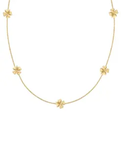 Edblad Lucky Mini Necklace Multi Gold – halsband med flerfärgade stenar i guld